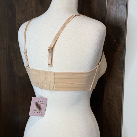 NWT Nude Savage X Fenty Strapless Bra Womens Size 36 DD Brand New - Picture 3 of 6